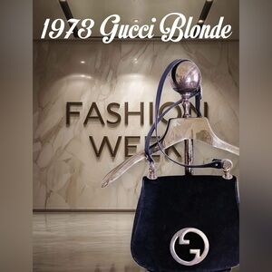 1973 Gucci Blonde Shoulder Bag . Att: Collectors